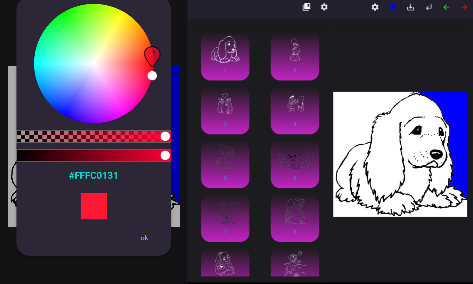 build android app a Coloring Book